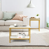 Nesting Coffee Table Set of 2 for Living Room