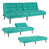 Modern Convertible Futon Sofa Bed with 3-Level Adjustable Backrest Angle