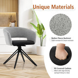 Modern Swivel Accent Chair with Solid Steel Legs