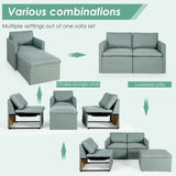 Convertible L-Shaped Sectional Sofa Couch with Reversible Chaise