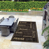 Kingdom Indoor/Outdoor Rugs Flatweave Contemporary Patio, Pool, Camp and Picnic Carpets FW 333 - Context USA - Area Rug by MSRUGS
