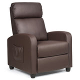 Recliner Sofa with Massage Function and Padded Seat