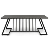 48 Inch Modern Style Coffee Table with Spacious Tabletop for Living Room