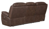 Chocolate Leather Power Living Room Sets 2 Pc Set
