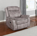 Lawrence Taupe Glider Recliner