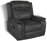 Lawrence Charcoal Glider Recliner