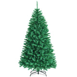 7 Feet Green Artificial Christmas Tree with 1160 Iridescent Branch Tips