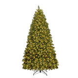 6/7/8 Feet Artificial PVC Christmas Tree with LED Lights and Stand