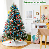 Artificial PVC Christmas Tree with Branch Tips and Metal Stand