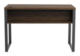 Pattinson 3-drawer Writing Desk Aged Walnut and Gunmetal