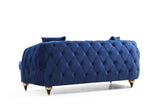Dubai Sofa & Loveseat Mid Century Chester Velvet Upholstery