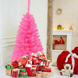 36 Inch Unlit Artificial Christmas Mini Tree with Plastic Stand