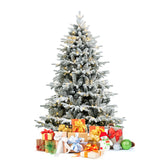 6 Feet Pre-Lit Artificial Christmas Tree with 260 LED Lights
