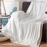 100% Cotton Solid Knitted Blanket Nordic Simplicity Throw for Bed Sofa Spring/Autumn Office Shawl 12 Colors Travel Knit Blanket (China)