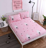Waterproof single piece cotton bed set antibacterial bed cover protective cover dust cover anti-mite mattress cover cotton