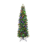 6 Feet Pre-Lit Artificial Christmas Tree with 648 PVC PE Branch Tips
