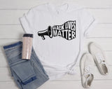 Megaphone Black Lives Matter T-shirt