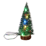 Led Christmas Tree Decorations Desktop Miniature Light Home Decor Mini Luminous Christmas Tree DIY Ornaments for Office Party