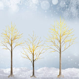 Pre-lit White Twig Birch Tree for Christmas Holiday with LED Lights